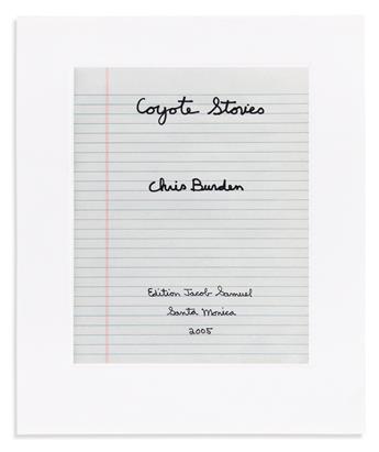 BURDEN, CHRIS. Coyote Stories.